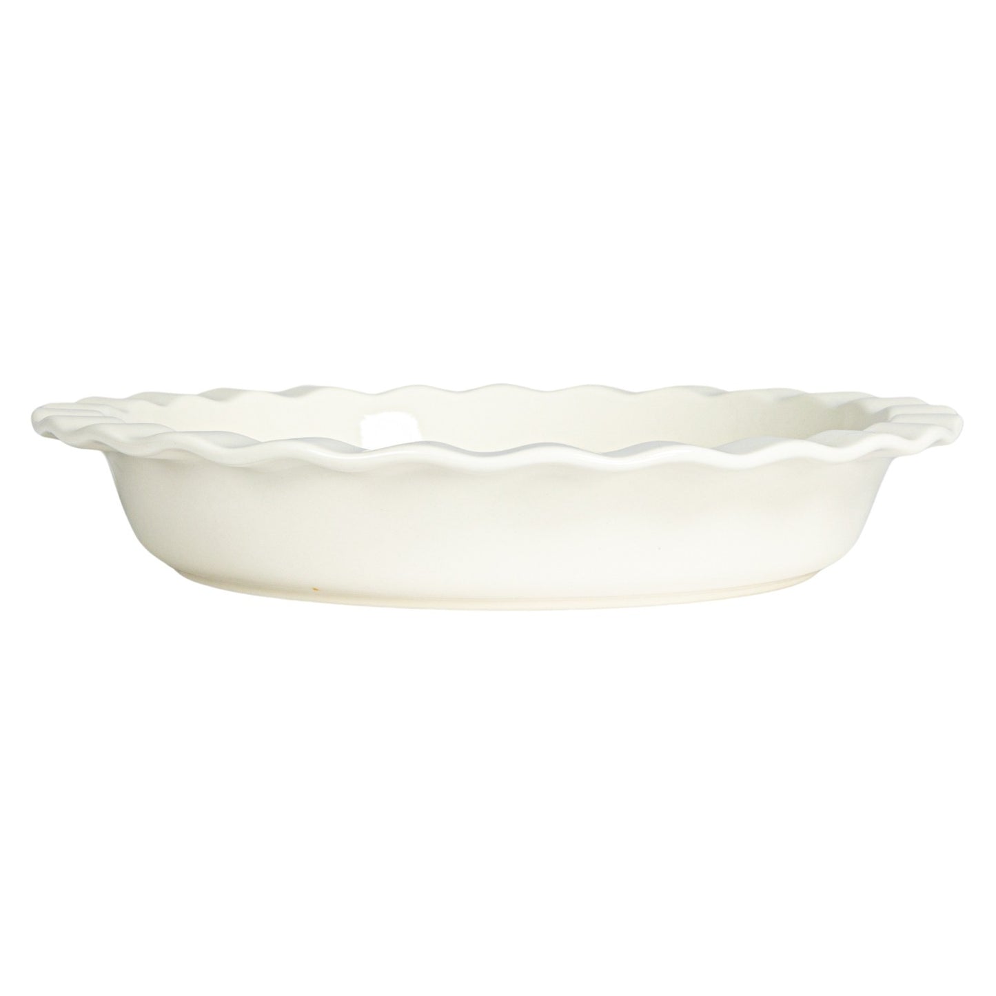 Stoneware Pie Dish w/ Wax Relief Saying