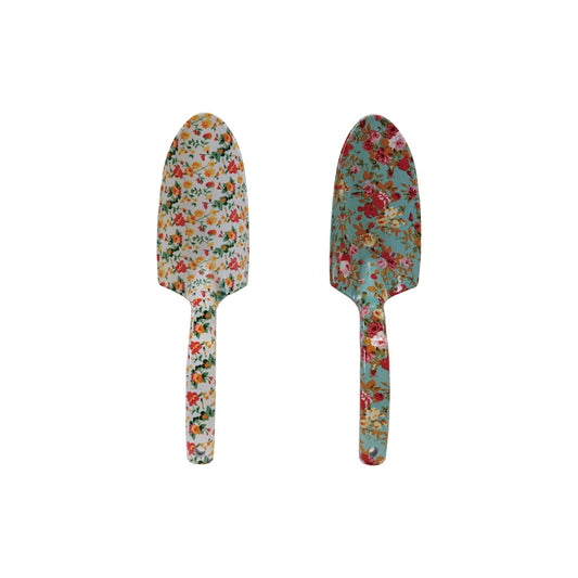 Aluminum Garden Spade with Floral Pattern, 2 Styles ( 1 Pcs Random)