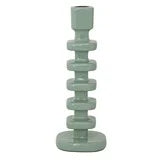 Enameled Aluminum Taper Holder, Eucalyptus Color