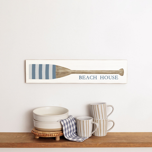 Striped Oar Wabash River Barn Wood Sign