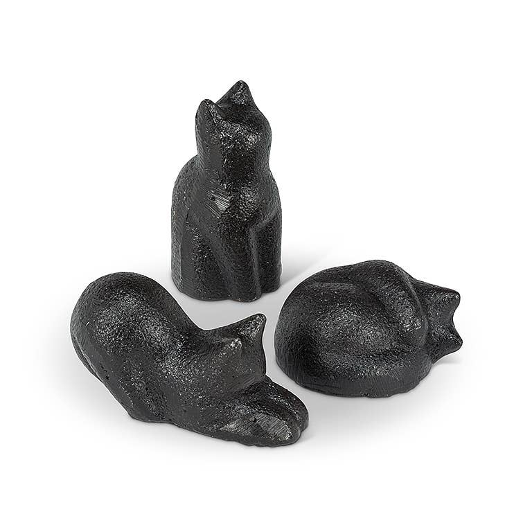 Mini Simple Cats-3Asst-Blk-1-2" L 1 Pcs Random