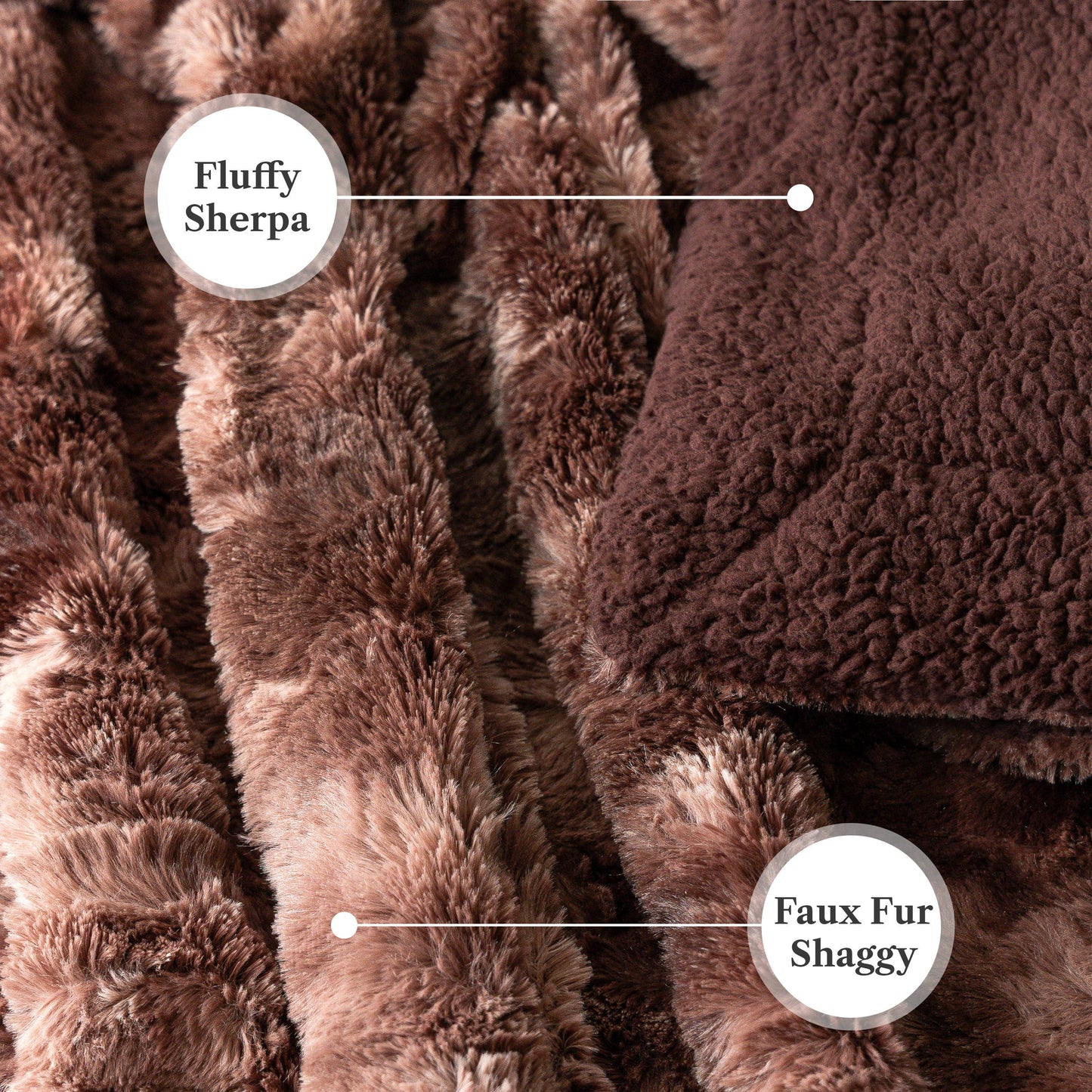 Minky Sherpa Throw Blanket