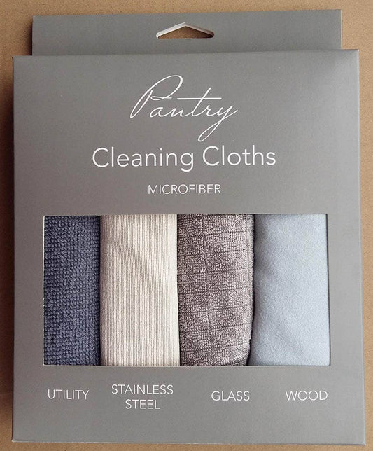 KAF Home Mixed Microfiber Cleaning Cloths - Set of 4