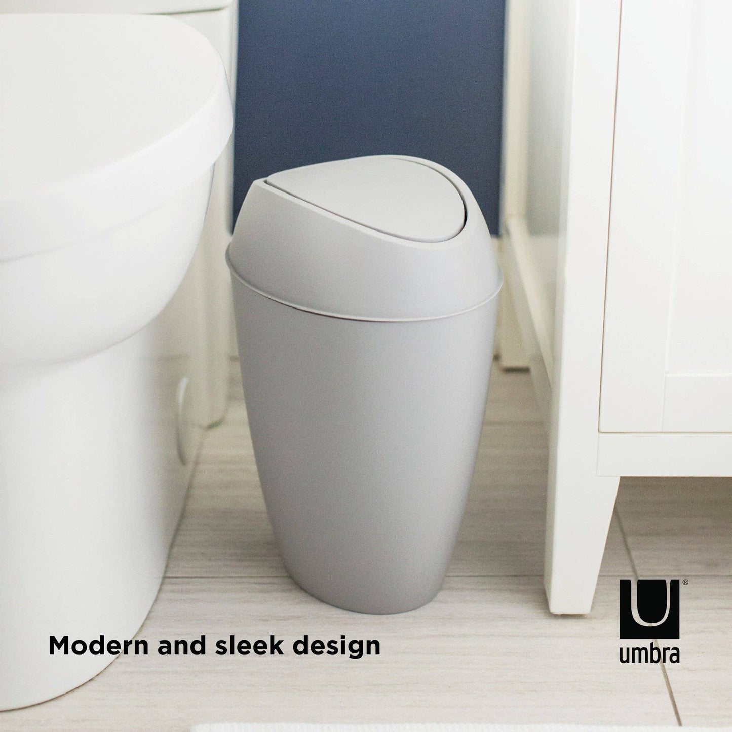 Twirla Trash Can, 2.4 G: Light Grey