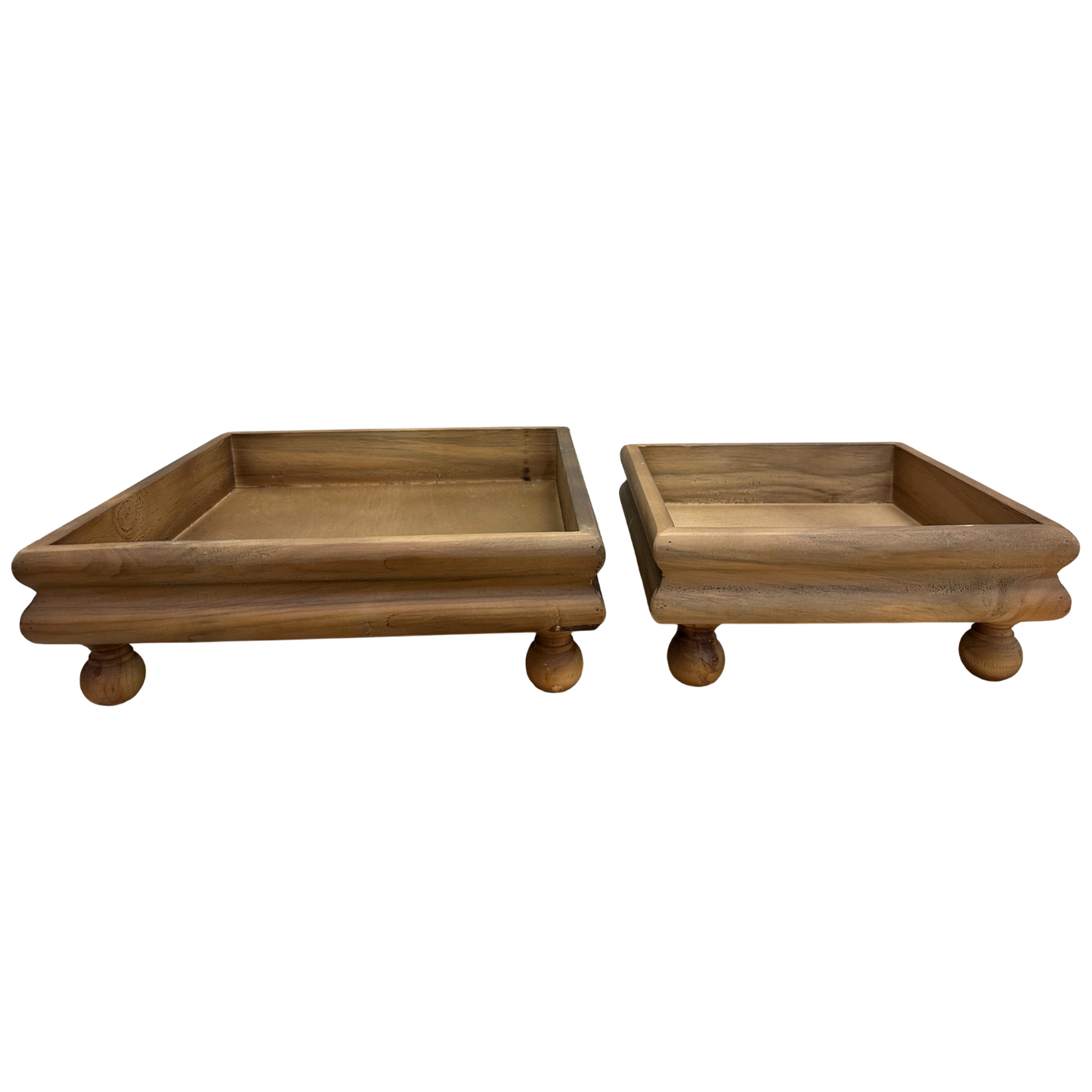 T101 Wooden Tray w/Riser