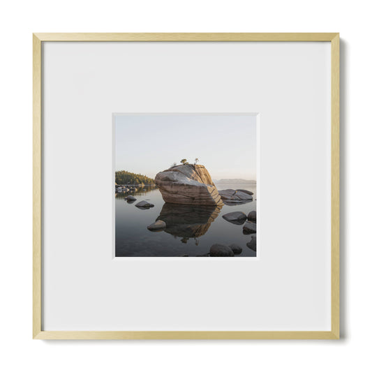 Gold Square Metal Frame with Glass : 8x8