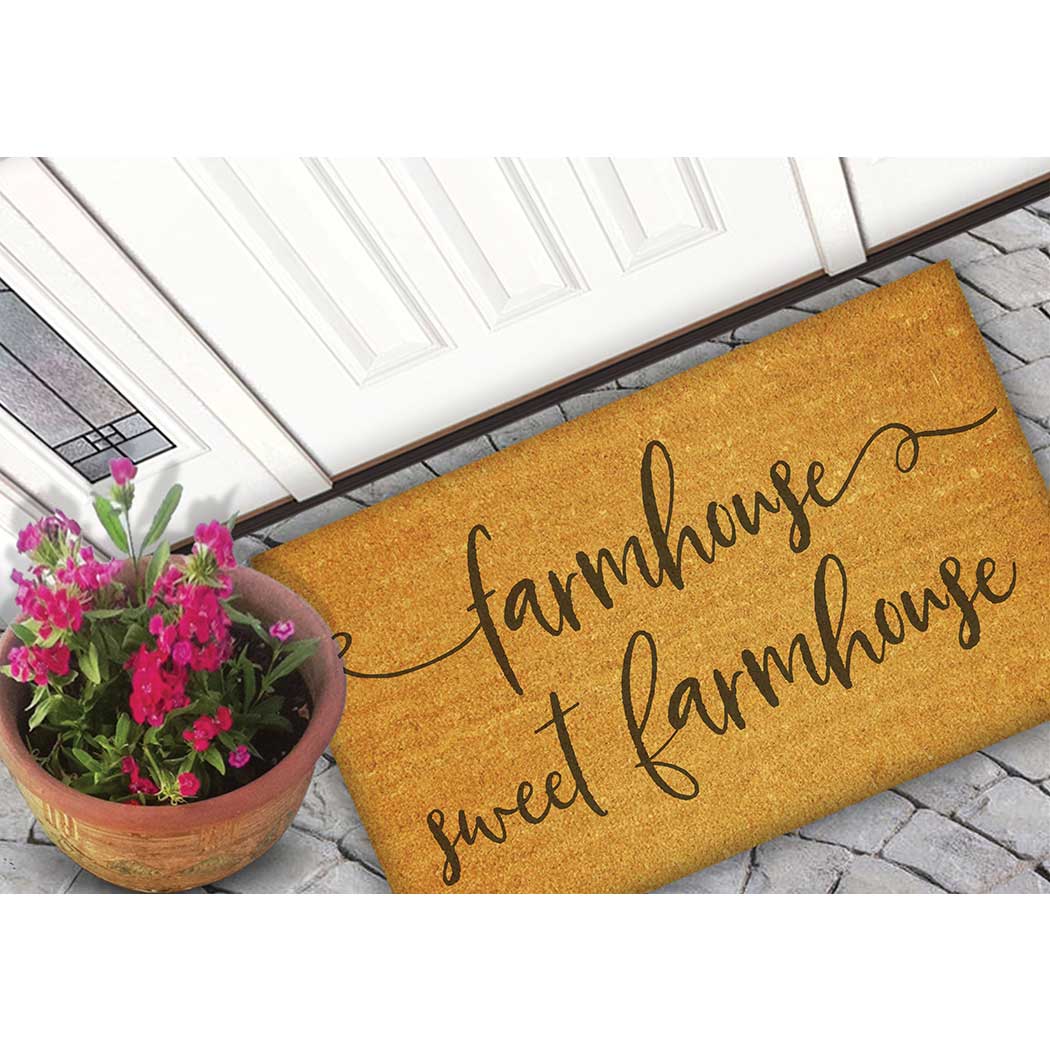 18x30 Coir Doormat Farmhouse Sweet Farmhouse