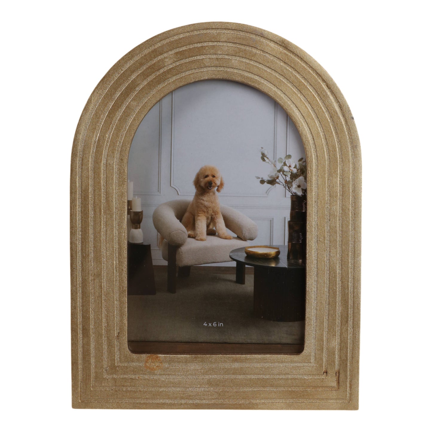 Photo Frame - Gold Polyresin Timeless Arches, 4x6 in.