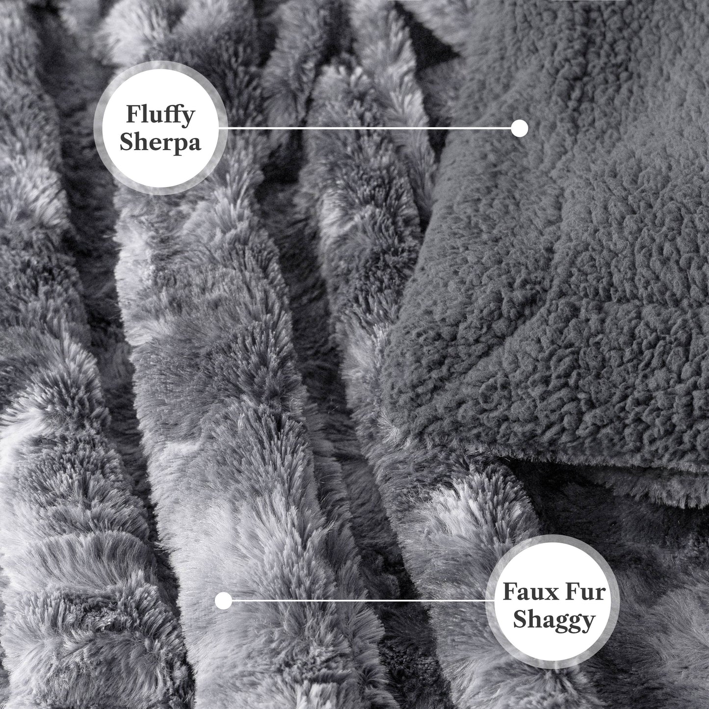 Minky Sherpa Throw Blanket