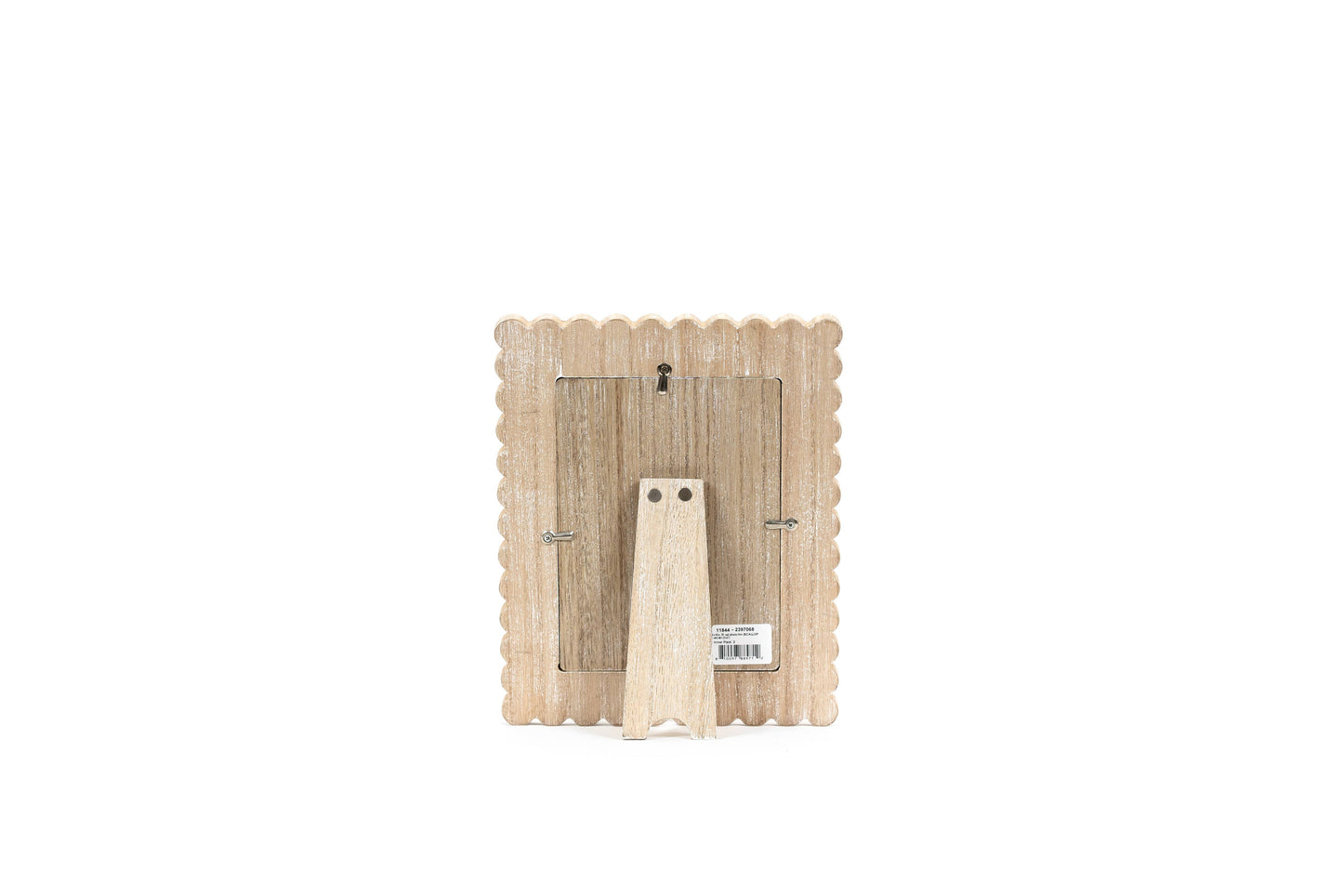 wood photo frame (SCALLOP) ntrl/wh (5x7) pic