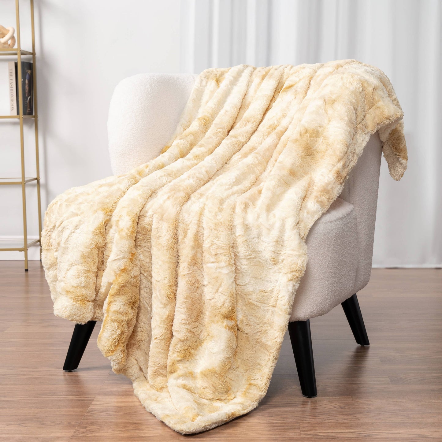 Minky Sherpa Throw Blanket