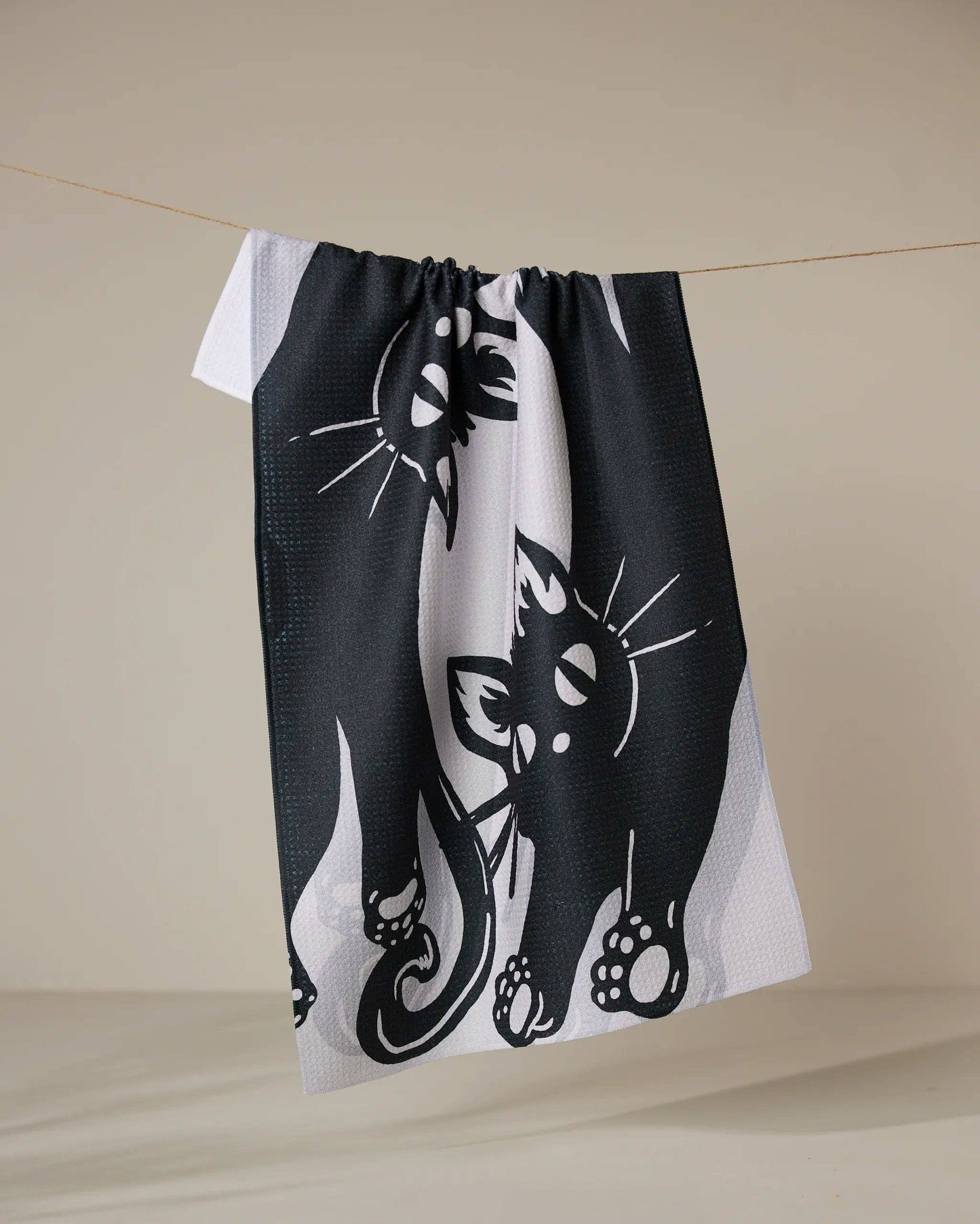 Night Zoomies Tea Towel