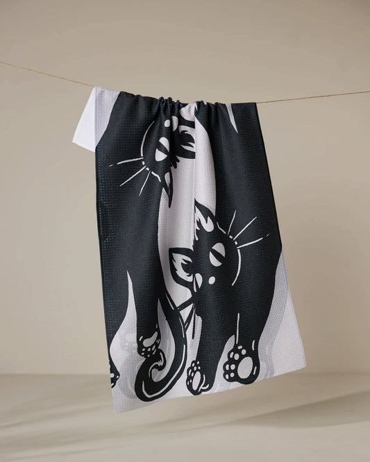 Night Zoomies Tea Towel