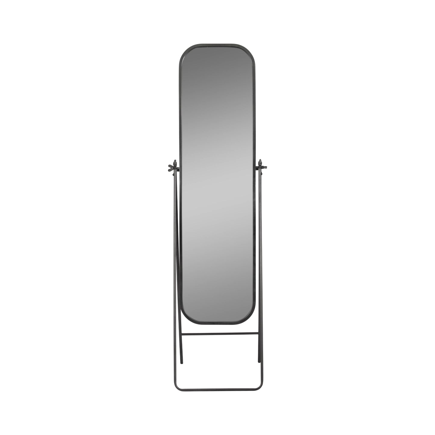 Metal Full Length Floor Mirror on Stand - Black, 69 in.