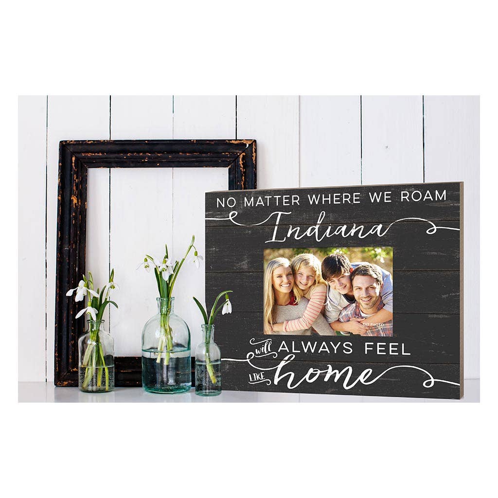 Weathered Slat Photo Frame Feels Like Home Indiana