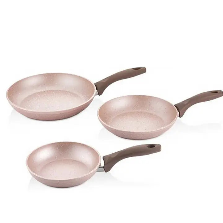 Wilma Forged Aluminum Granite Non-Stick Frying Pan Set of 3