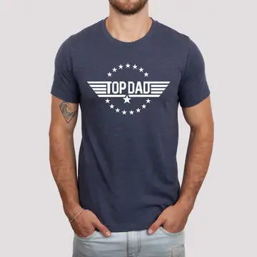 Top Dad Men's Shirt, Father's Day Tee, Funny Dad Shirt:2 x Large