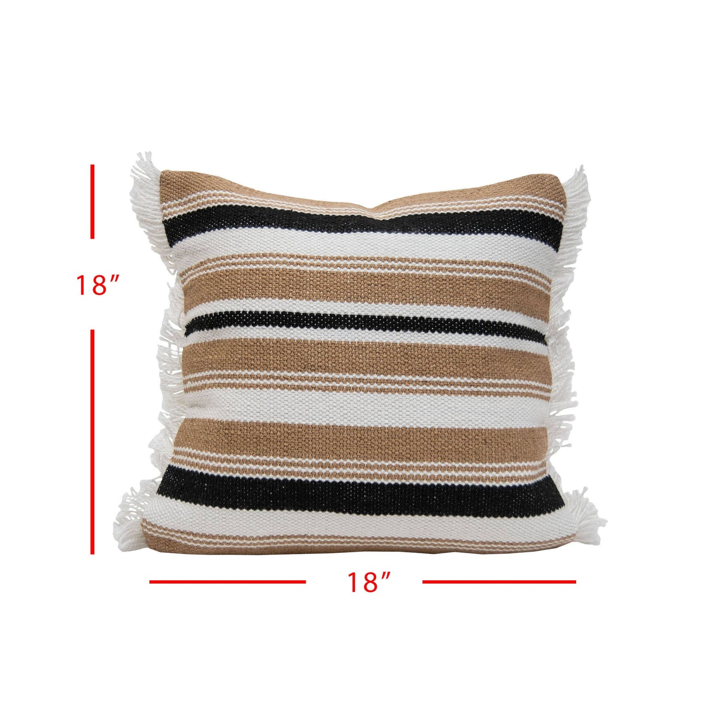 18x18 Hand Woven Ike Pillow