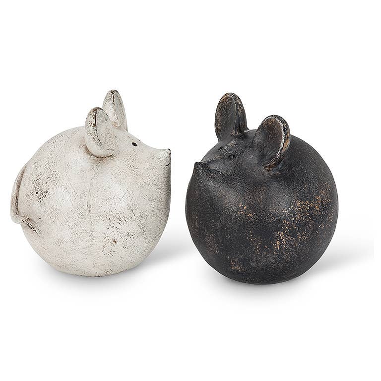 Small Ball Mouse-Antique Black/Wht-2Asst
