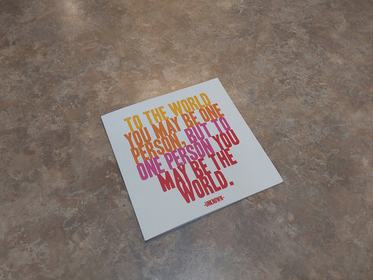 To The World Card