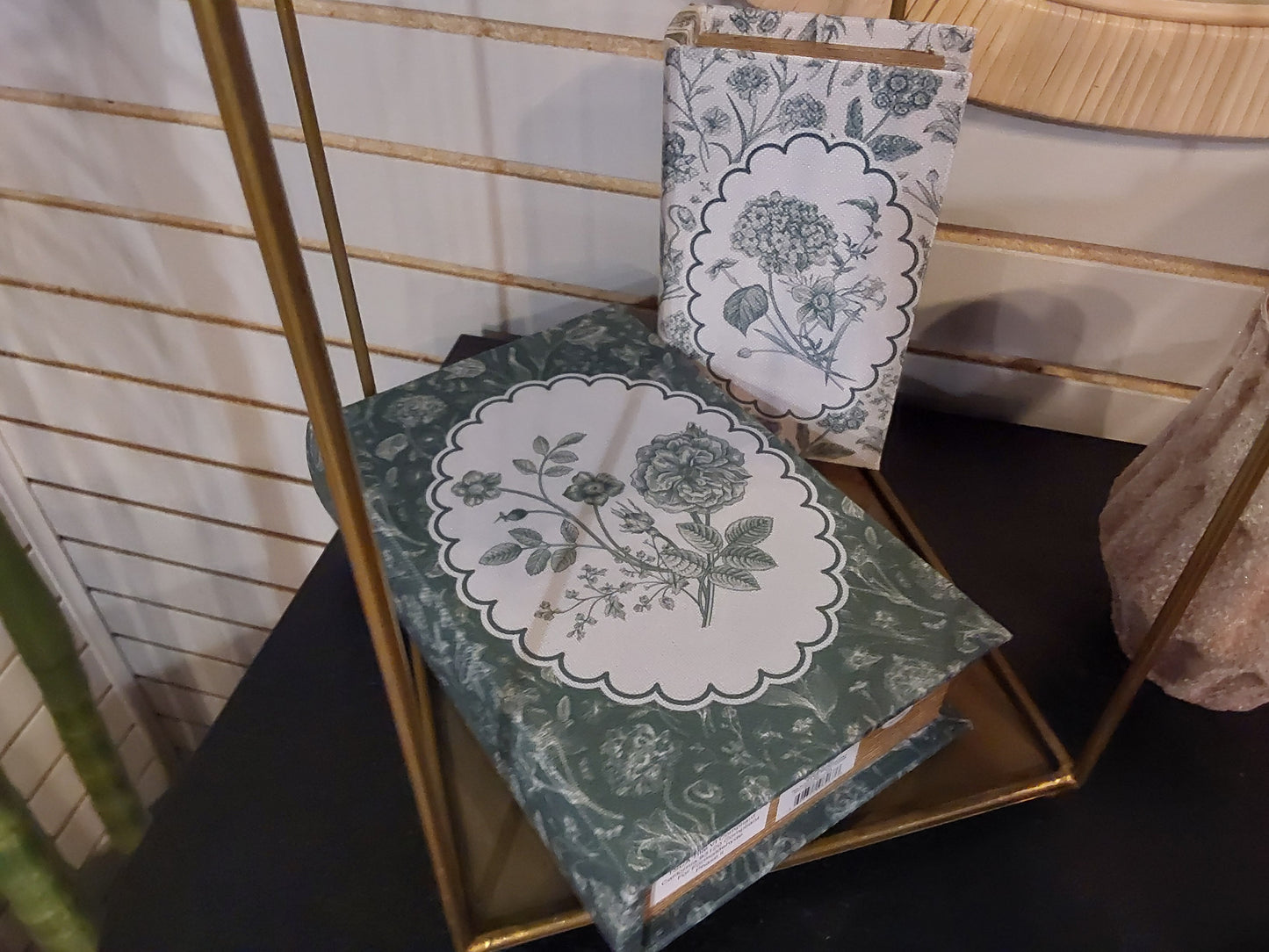 Green Botanical Book Decor