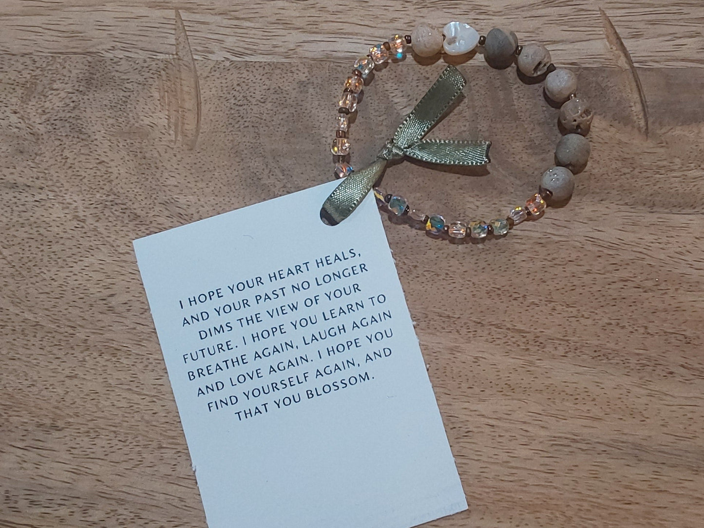 Chys Druzy Agate Thinking of you Bracelet