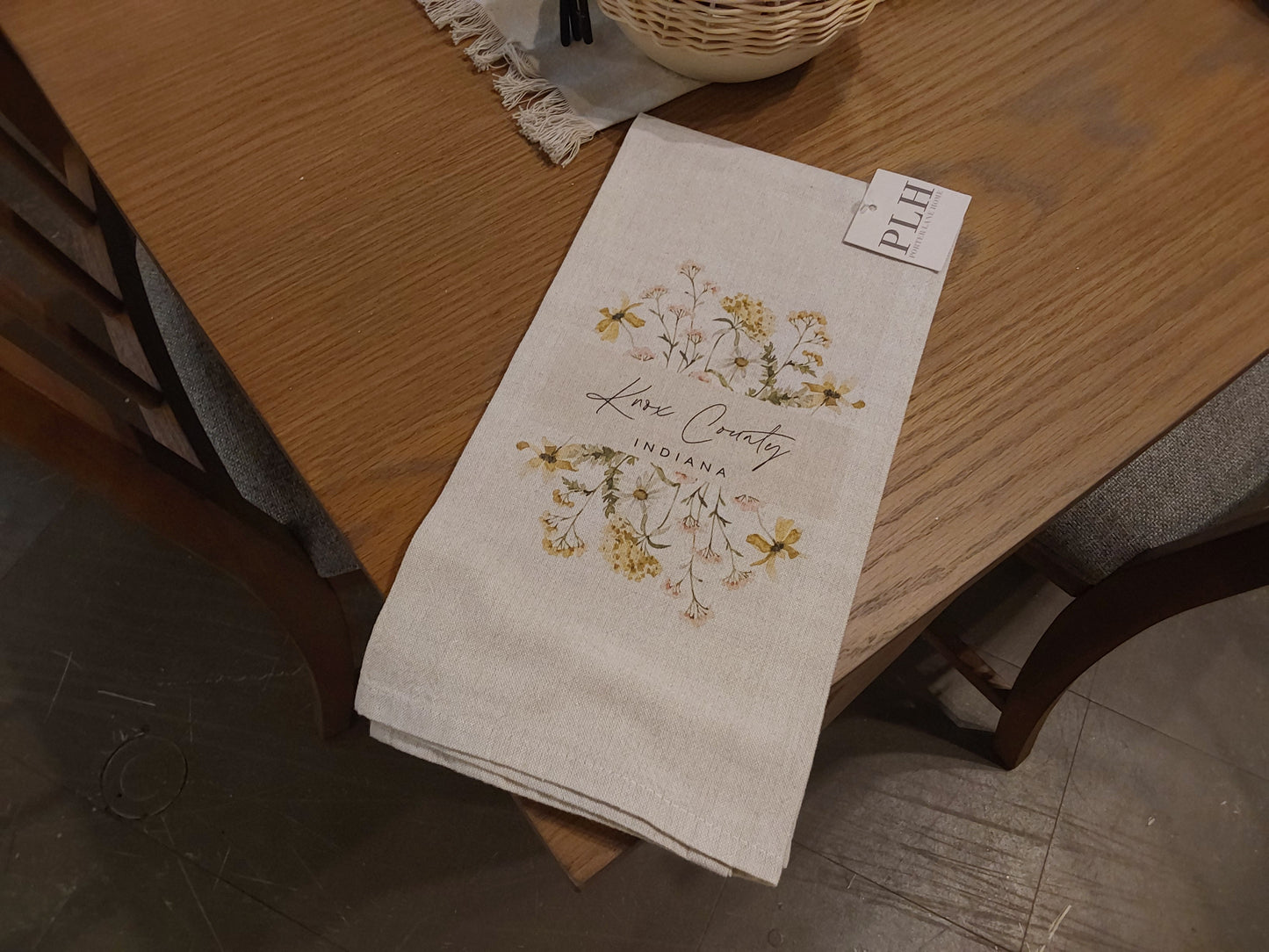 Wildflower City State Tea Towel