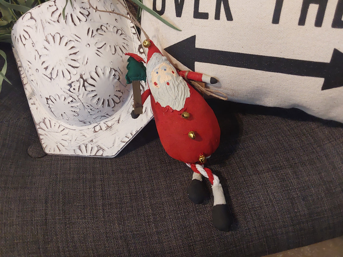 Tree Santa Ornament