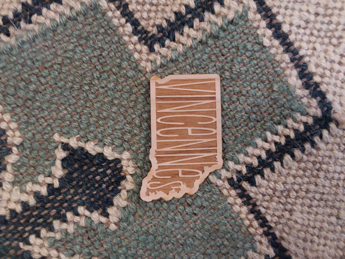 Wood Magnet ~ Indiana