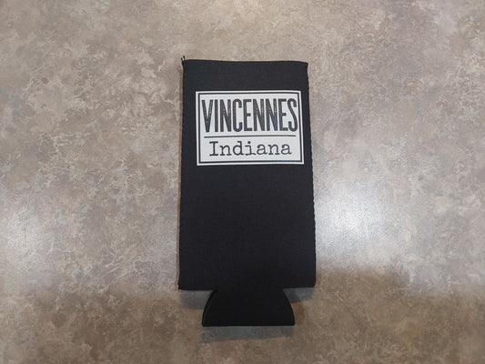 Vincennes CAN KOOZIE: Black / Slim