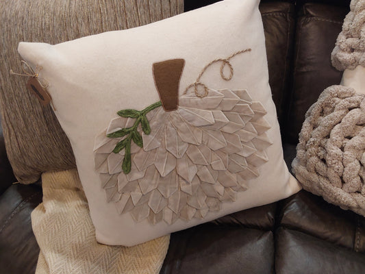 Velvet Pumpkin Pillow