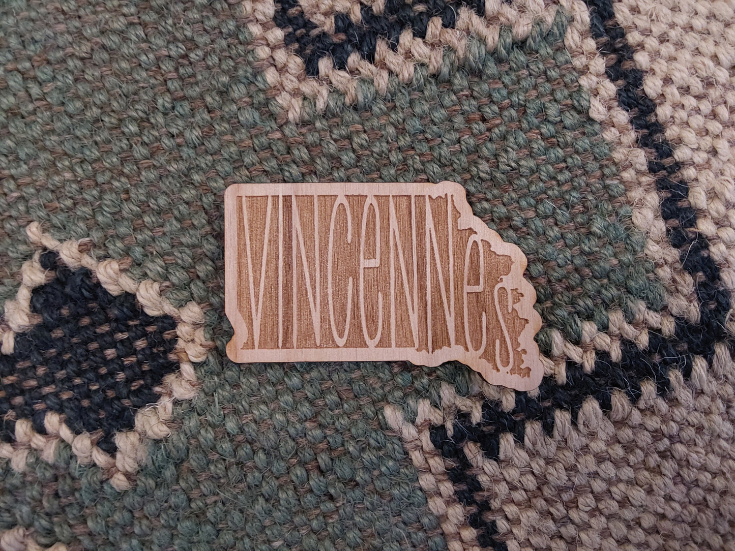 Wood Magnet ~ Indiana