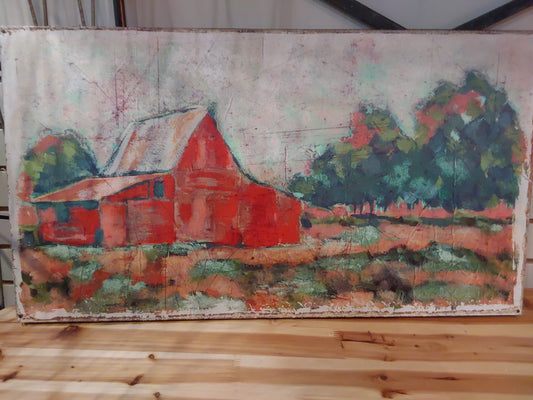 Canvas Wall Red Barn