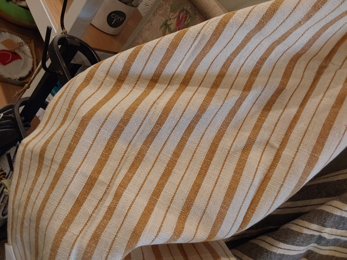 Woven Cotton Slub Tea Towel with Stripes, 3 Styles