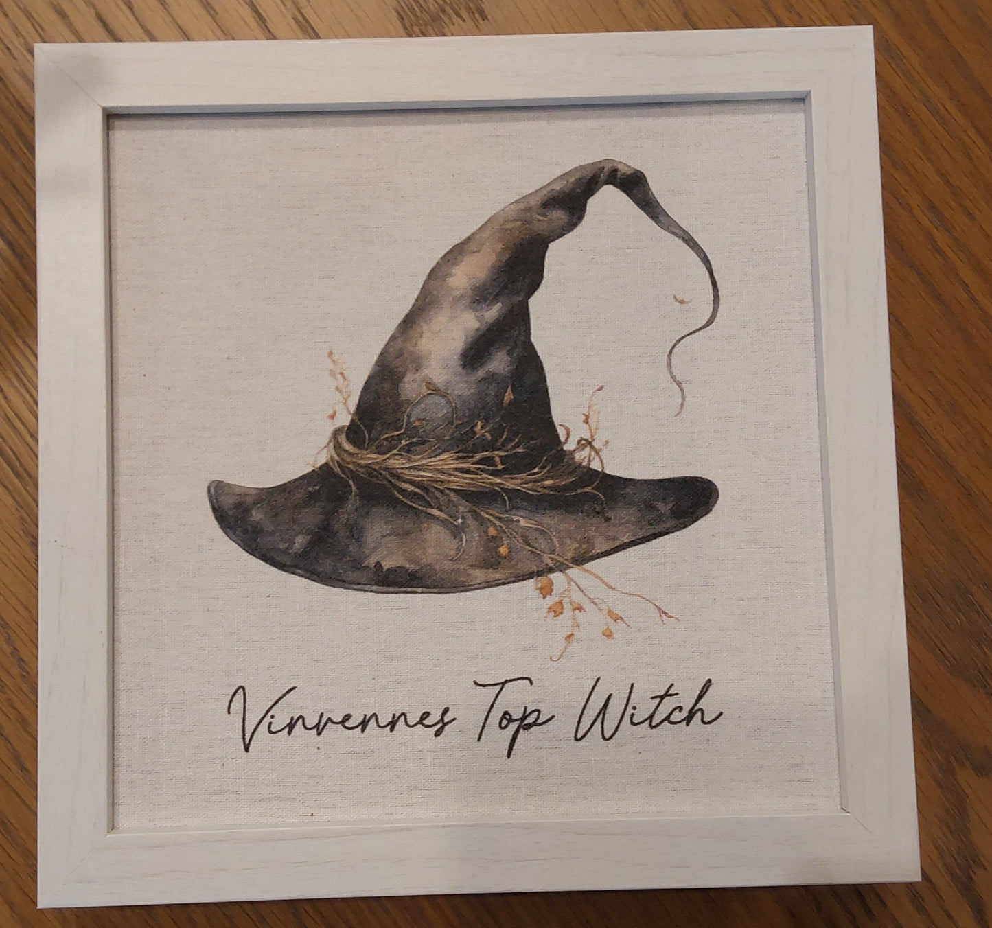 "Vincennes Top Witch" Framed Sign