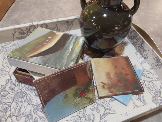 Coaster Set In Decorative Box (each one will vary)
