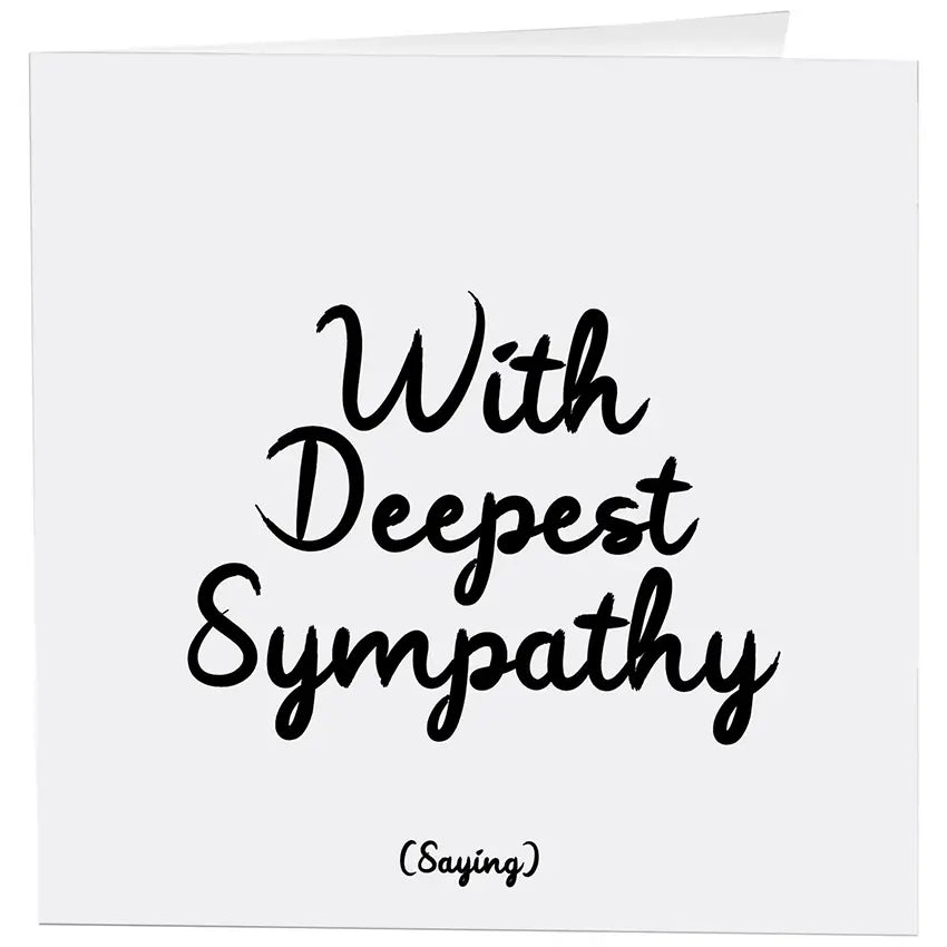 With Deepest Sympathy Card