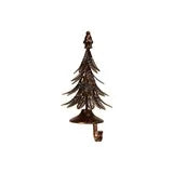 Metal Tree Shaped Stocking Holder, Bronze Finish