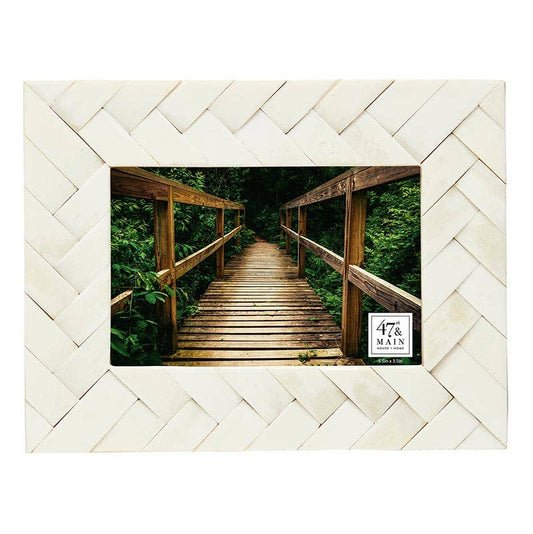 Cream Textured Bone Frame