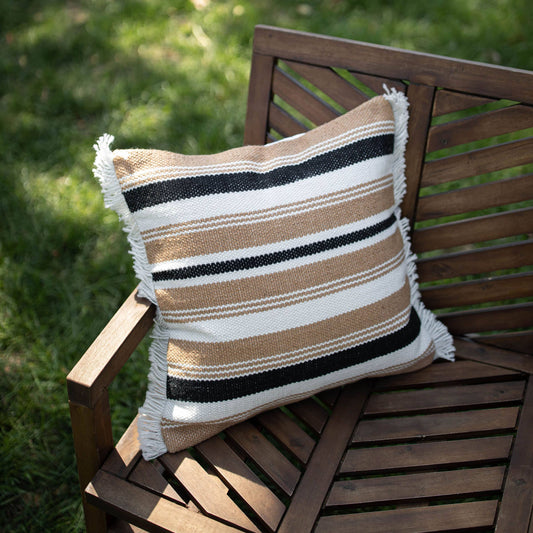 18x18 Hand Woven Ike Pillow