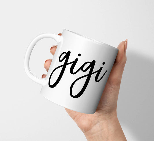 Gigi Ceramic Coffee Mug: 15 Ounce Jumbo