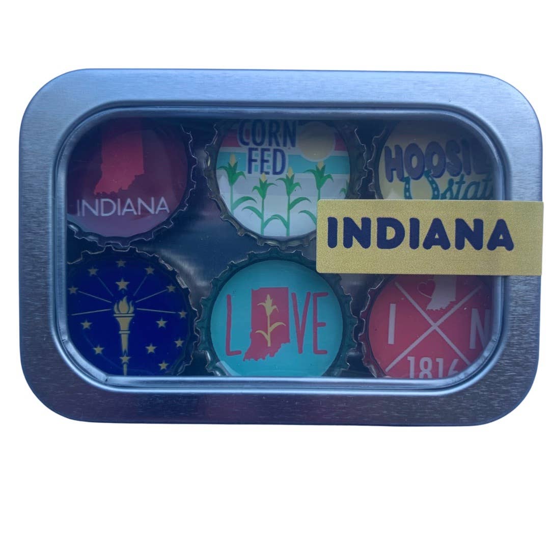 Indiana Bottlecap Magnets