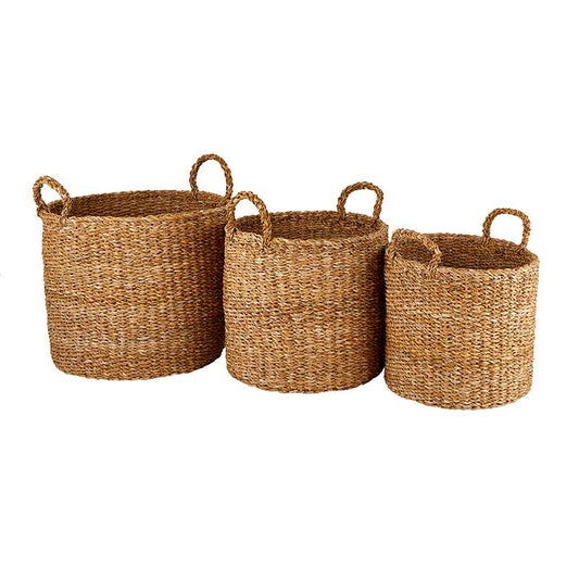 Small Seagrass Basket - Round Cylinder