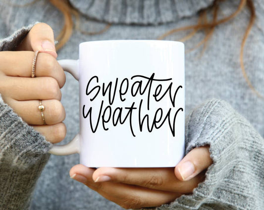 Sweater Weather Coffee Mug: 11 Ounce Standard