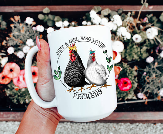 Just a Girl Who Loves Chickens Coffee Mug