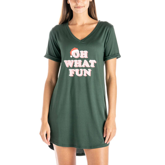 Hello Mello Holiday Sleep Shirts Oh What Fun